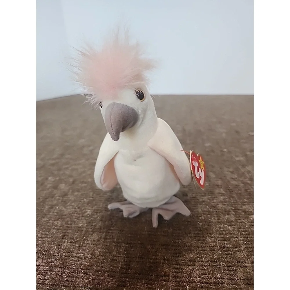 Ty Beanie Babies Kuku Cockatoo Bird #628 Retired